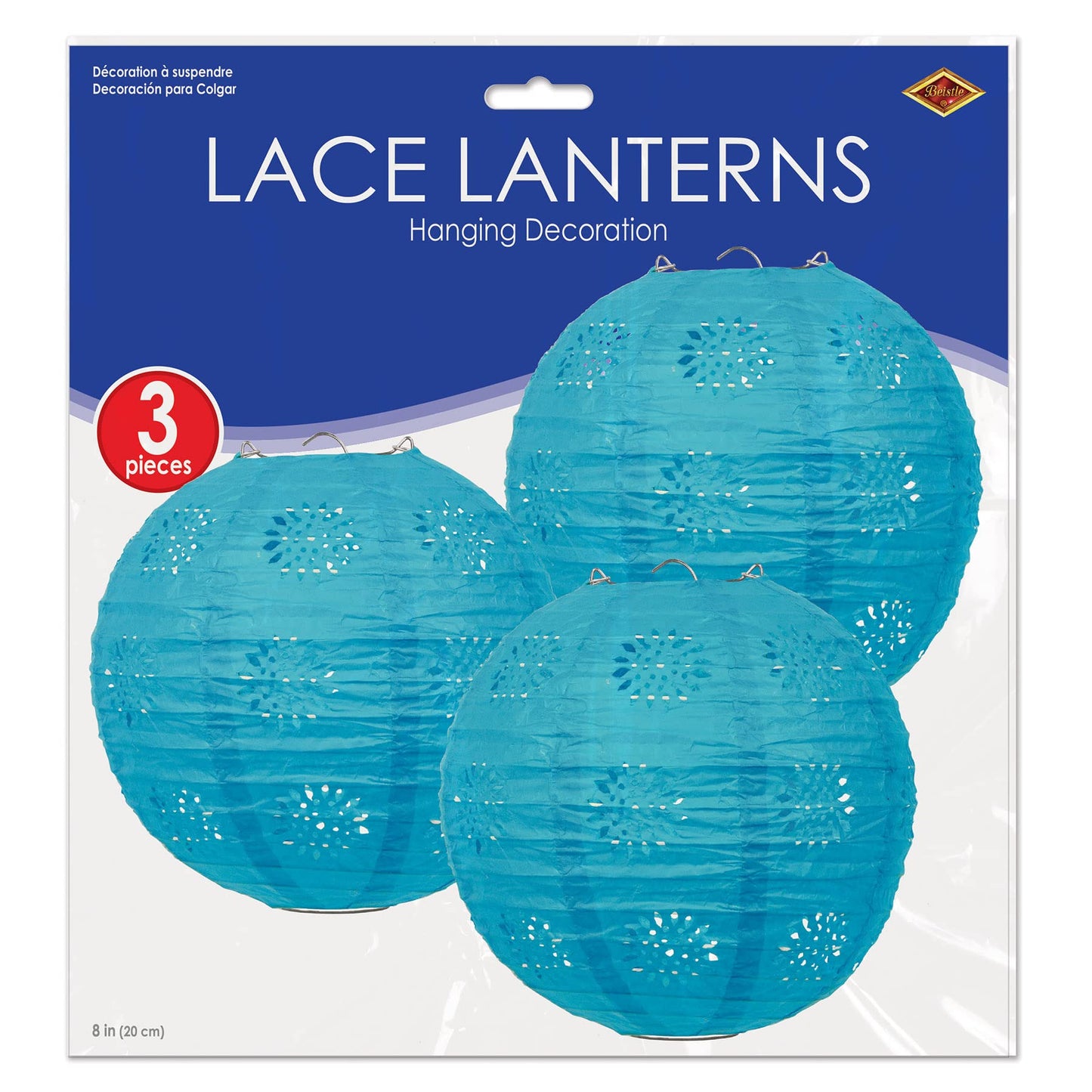 Lace Paper Lanterns - Turquoise
