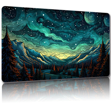 Malqiqi Playmat For Mtg, With Free Storage Bags,Game Mat 24 X 14 Inches, Tcg And Board Game Mat For Cards,Mousepad Desk Mats (Regular,Magic Mat 1)