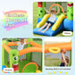 Bountech Inflatable Bounce House, Bouncy House For Kids Indoor Outdoor Party With Jumping Area, Including Oxford Carry Bag, Repair Kit, Small Castle Bounce House For Toddlers Gift