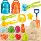 Lqyoyz Beach Toys Set For Kids- 18Pack Sand Toys For Toddler 3-10, With Shovels, Mesh Bag & Sand Molds, Travel Beach Sandbox Toy