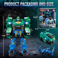 Quantum Heroes Dinoster Transforming Toys, 2-In-1 Transforming Robot Stego Blast Wing, 6.7-Inch Action Figure Children'S Robot T