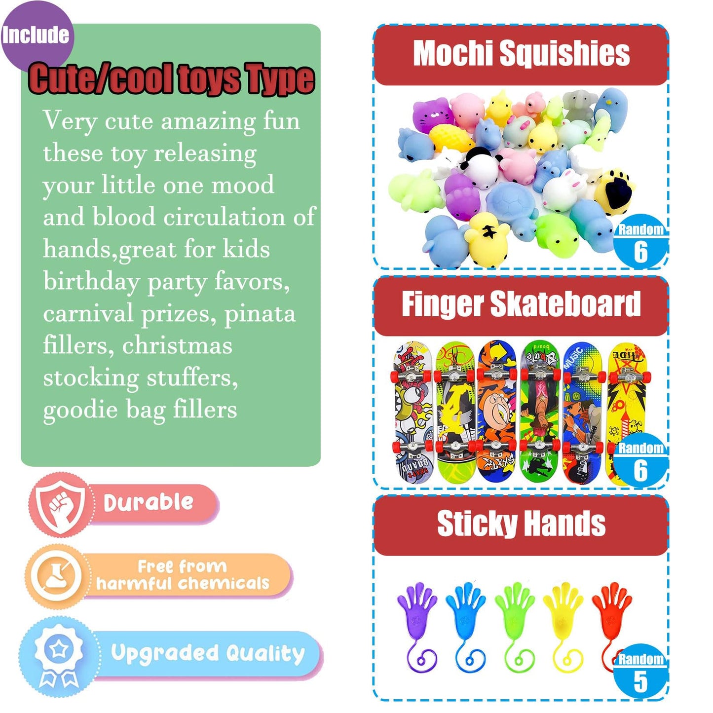 109 Pcs Premium Party Favors Toys For Kids,Assortment Mini Pop Fidget It Toys For All Ages Kids,Classroom Prizes,Treasure Chest,