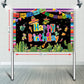 Mexican Party Backdrop Happy Birthday, Fiesta Party Backdrop, Cinco De Mayo Carnival Party Decorations, Colorful Wall Background