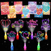 COKOKA Valentines Day Gifts for Kids, 28 Pcs Valentines Day Cards with Finger Lights, Valentine Light Up Toys for Girls School