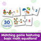 The Learning Journey: Match It! Mathematics - Stem Addition And Subtraction Calculation Activities Game - Teaches Early Math Facts With 30 Matching Pairs - Math Puzzle For Toddler Ages 3 To 6