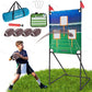 GOODLYSPORTS Football Game-Football Toss Game with 4 Footballs+Football tossing Target with Huge 66 Football Target-Football Toss-Football Target Practice for Kids+Football Gifts for Boys 8-12