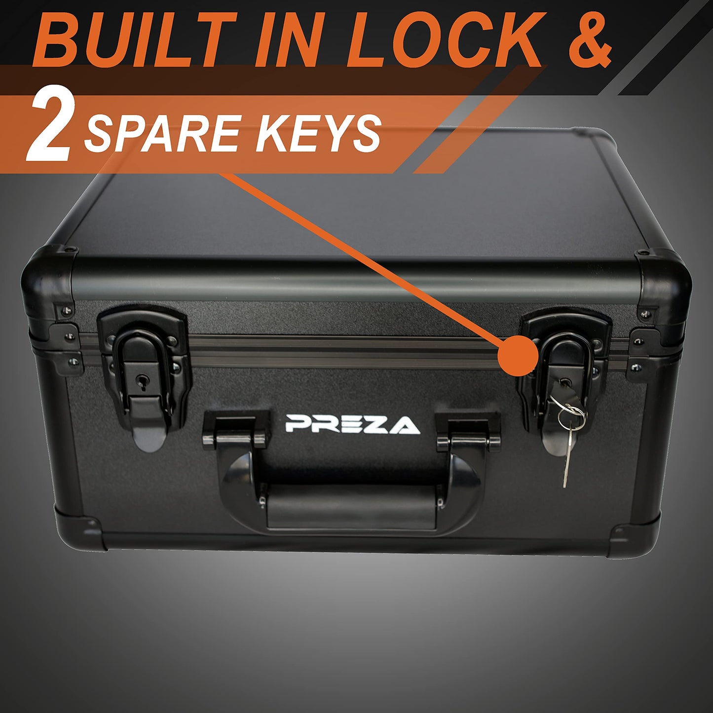 PREZA Graded Card Storage Box - enhanced Slab Case Storage Holder for Graded Trading Cards (Black)