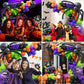 Bonropin 175Pcs Halloween Balloon Garland Arch Kit With Black Orange Green Purple Balloons Spider Balloons Halloween Foil Balloo