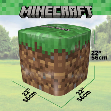 PLAYVIEW Minecraft Inflatable Building Blocks Set, 22x22x22, Vinyl, Model 50900, Kid-Sized, Ideal for Creative Play