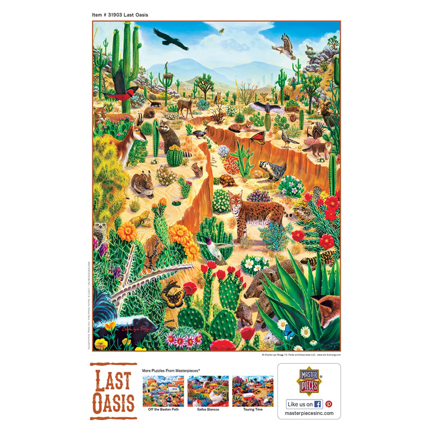 550 Piece Jigsaw Puzzle for mature-themed  Family  Or Youth - Last Oasis by MasterPieces - 18X24 - Family Owned American Puzzle Company