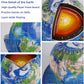 Educational 3D Earth Globe Puzzle Kit For Kids 8-14, Geography Learning Toy, 50-Piece Diy Jigsaw World Map Model - Birthday Gift