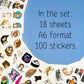100Pcs Sea And River Otter Stickers For Laptop And Water Bottle - Otter Gifts, Otter, Otter Keychain, Otter Plush, Cute Otter St