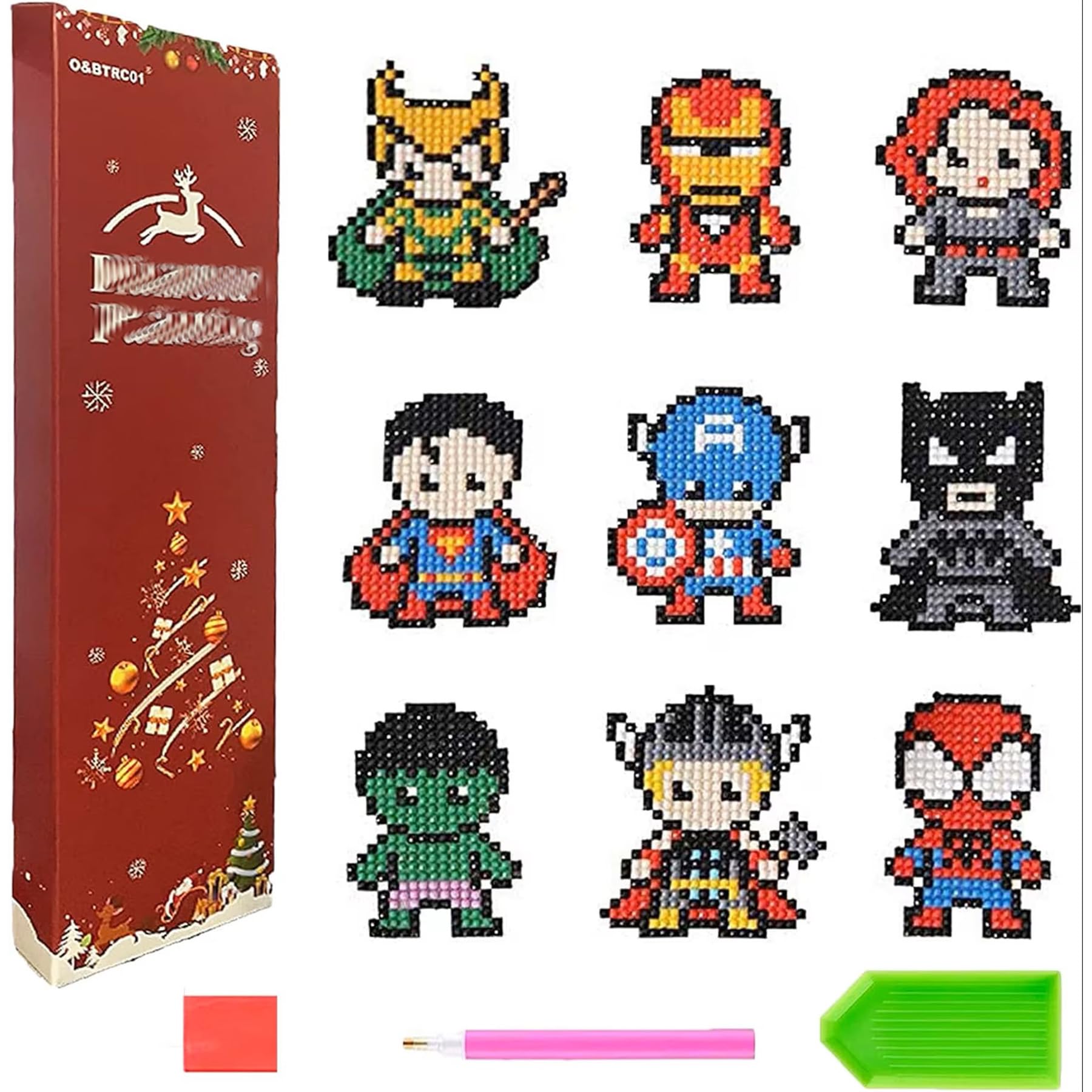 Diamond Art Kits for Kids Diamond 5D Painting Kits for Teens Gem Art Kits for Children Boys Girls Gem Painting for Beginners