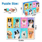 LELEMON 60 Piece Dog Puzzles for Kids Ages 4-8, Educational Jigsaw Puzzle in Metal Box - Fun Learning Toy for Boys & Girls