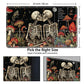 for MTG Card Playmat with Zone Game Play Mat for MTG TCG 24 x 14 inches Non-Slip Play Mat for Commander Board RPG CCG Game TCG Other Card Games/Mouse Pad-Kiss Skull