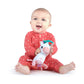 Bright Starts Plush Unicorn Stroller Toy, 1 Count, Fabric, Pink, Model 11122-6, Ages 0 Month+