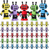 Vertintong 50 Pcs Colorful Mini Robot Figure Toy Tiny Robot Figurine Statue For Kid For Bot Party Favor Christmas Stockings Fill