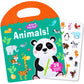 Portable Jelly Quiet Busy Sticker Book, Animal Reusable Sticker Books For Kids, Toddler Sticker Activity Book Preschool Learning Activities Educational Toys For Girls Boys Ages 3+ Birthday Gifts