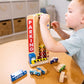 Melissa & Doug Stack & Count Wooden Parking Garage, 10 Cars, Multi-color, 12.25 x 5.25 x 3.0, Model 5182