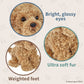 Bearington Collection Caramel Dog Stuffed Animal Puppy - Plush Dog Toys For Kids, Goldendoodle Labradoodle Plushies - 13 Inch