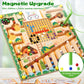 Montessori Magnetic Maze Board - Wooden Drawing Board with Magnetic Beads for 3+ Year Old Kids - Educational Learning Toys