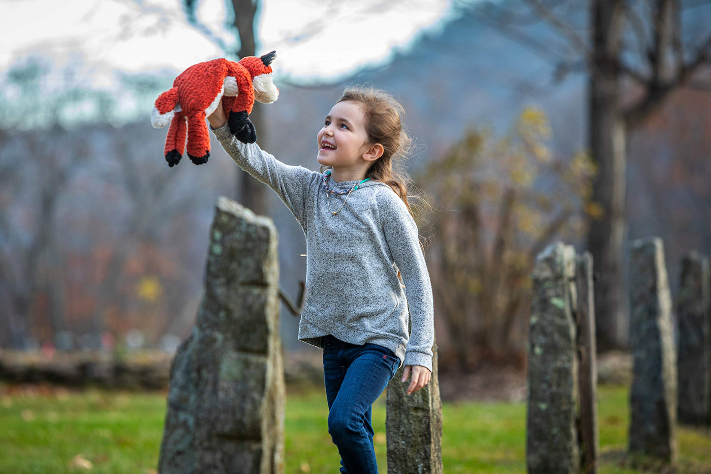 Mary Meyer Stuffed Animal Cozy Toes Soft Toy, 17-Inches, Fox
