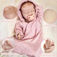 Enjoyin Lifelike Reborn Baby Dolls 17 inches Realistic Baby Dolls with Accessories Includes Pacifier and Fabric Diaper, Soft Bod