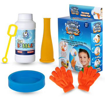 Touchable Bouncing Bubble Kit for Kids - Unpoppable Bubbles Solution Toy for Indoor & Outdoor Play - Unique  Big Bubble Maker Game Makes a Great Gift for Boys & Girls