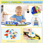 Urmywo Busy Board - Montessori Toys For 1 2 3 4 Year Old, Busy Book Toddler Activities With Fine Motor Skills, Autism Sensory Toys Gifts For Boys Girls, Travel Toys For Road Trip Plane Car