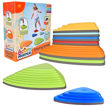 Balance Stepping Stones For Kids - Durable Non-Slip Stones Encourage Toddler Balance & Gross Motor Skills, Indoor & Outdoor Toys