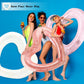 Octaday 6 Pack Inflatable Glitter Heart Pool Float Blow Up Heart Shaped Swimming Tube For Adults Bachelorette Party Summer Beach