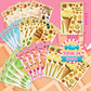 24 Sheets Ice Cream Stickers, Make-A-Face Stickers For Kids Toddlers, Make Your Own Mix And Match Stickers, Diy Summer Ice Cream