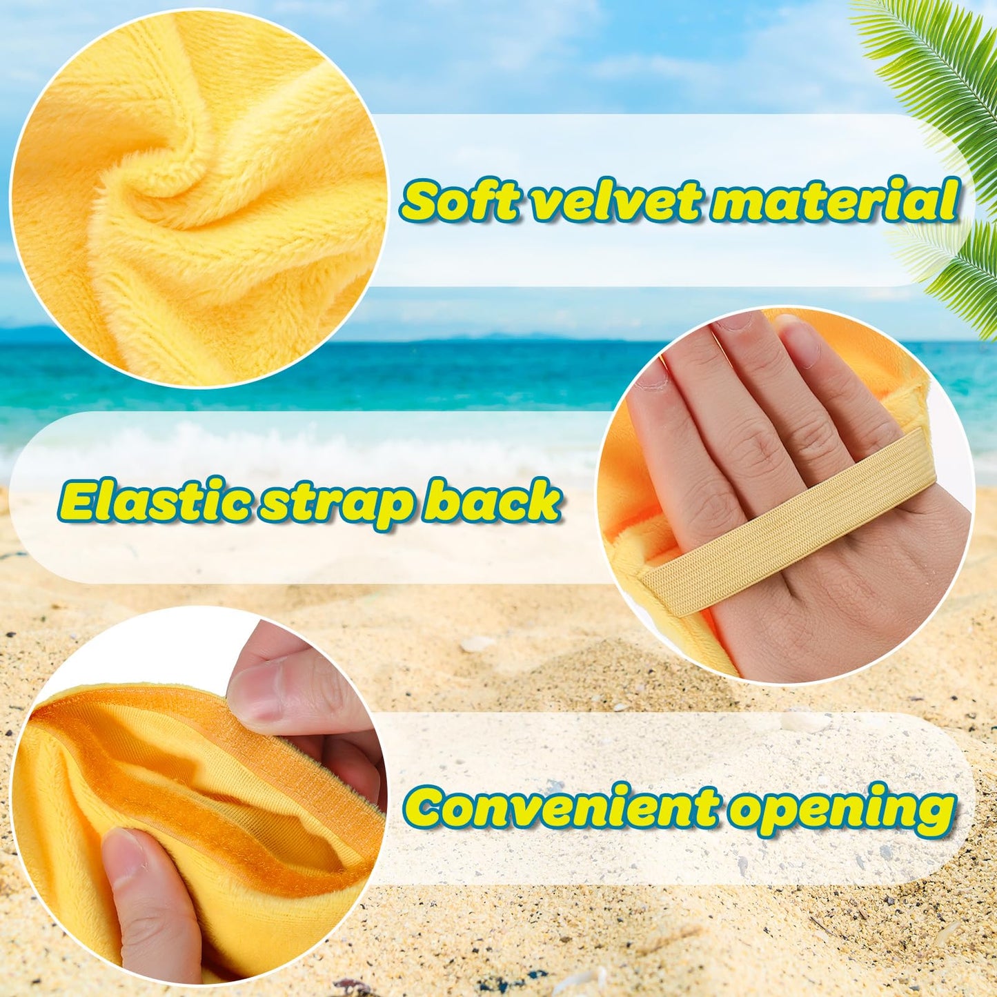 Mity Rain 2Pcs Sand Remover For Beach - Sand Eraser Wipe Mitt Bags, Beach Vacation Essentials For Kids Women, Must-Have Beach Ac