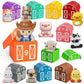 Learning Toy For Toddlers 1 2 3+ Years Old, 20 Pcs Farm Animal Barn Toy & Finger Puppets, Montessori Educational Toy For Kids,10 Animals & 10 Barns For Babies Boys Girls Easter Christmas Birthday Gift