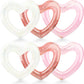 Octaday 6 Pack Inflatable Glitter Heart Pool Float Blow Up Heart Shaped Swimming Tube For Adults Bachelorette Party Summer Beach