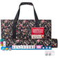 GUSTARIA American Mahjong Game Set  166 enhanced White Tiles  4 All-in-One Color Rack/Pushers  Complete Mahongg Tile Set Flower Printed Carrying Bag (Rectangular  Black)