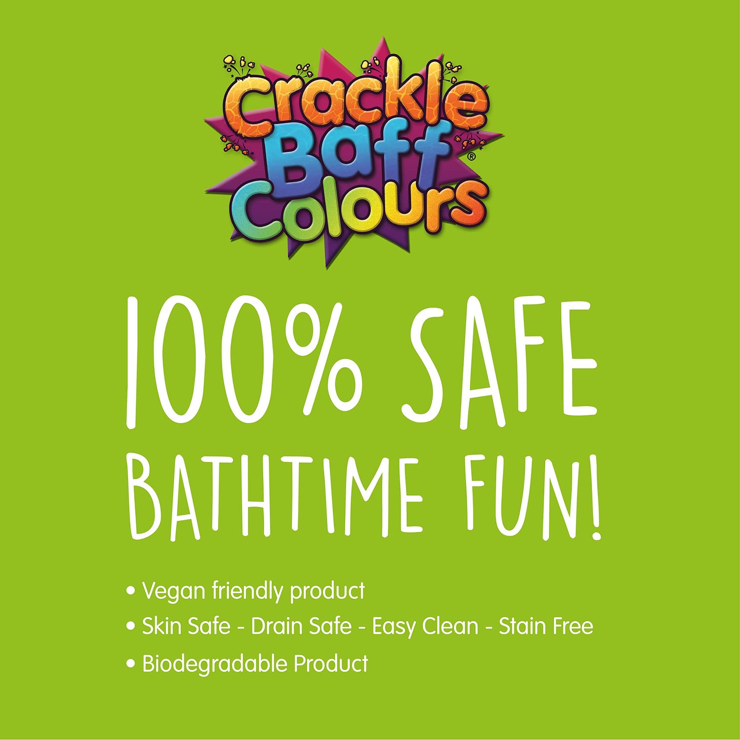Zimpli Kids Crackle Baff Colours, 6 Bath Pack, Magically Makes Your Water Crackle, Pop & Change Colour, Multi-Sensory Play Activ