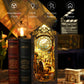Ourmiao Book Nook Kit Detective Agency, Diy Booknooks Kit For Adults Teens With Sensor Lights, Bookshelf Diorama Miniature Scene
