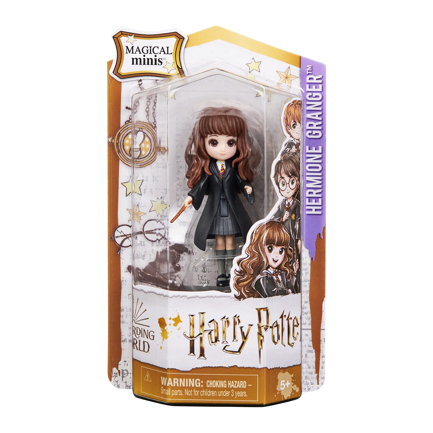 FIGURINE MAGICAL MINIS HERMIONE GRANGER WIZARDING WORLD - Figurine Articul  e Hermione Granger 8 cm Avec Baguette Magique A Coll