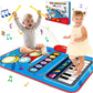 Baby Toys For 1 Year Old: Baby Musical Mat Toddler Toys Age 1-2 - 2 In 1 Piano Drum Babies Play Mat - Infant Music Toy 12-18 Months Babies Birthday Valentines Gifts For 1 2 3 Year Old Boys Girls