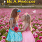 Bibuty Kids Princess Dress Up Clothes For Little Girls, Pretend Play & Dress Up Costume Set For 3-6 Toddler Little Girls (Pink/Blue)