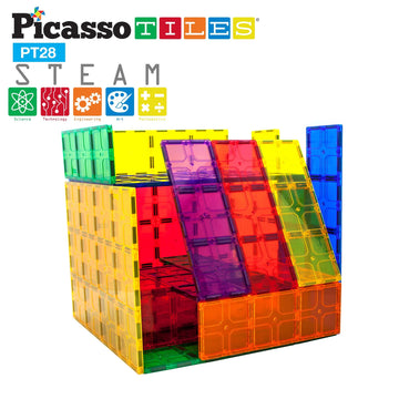 Picassotiles Large Stabilizer Building Block Base Jumbo Xl Plate Foundation Kit Magnetic Building Blocks Magnet Tiles Stacking S