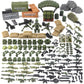Feleph Military  Pack Army Toy Set Building Block for Soldier Figures  Camouflage Combat Suit WW2 Model SWAT Gear Piece Accessories Equipment Kit