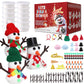 Build a Snowman Kit Snowman Christmas Crafts,Modeling Clay Snowman DIY Kit,Creative Kids Air Dry Modeling Clay,Christmas Crafts 