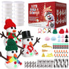 Build a Snowman Kit Snowman Christmas Crafts,Modeling Clay Snowman DIY Kit,Creative Kids Air Dry Modeling Clay,Christmas Crafts 