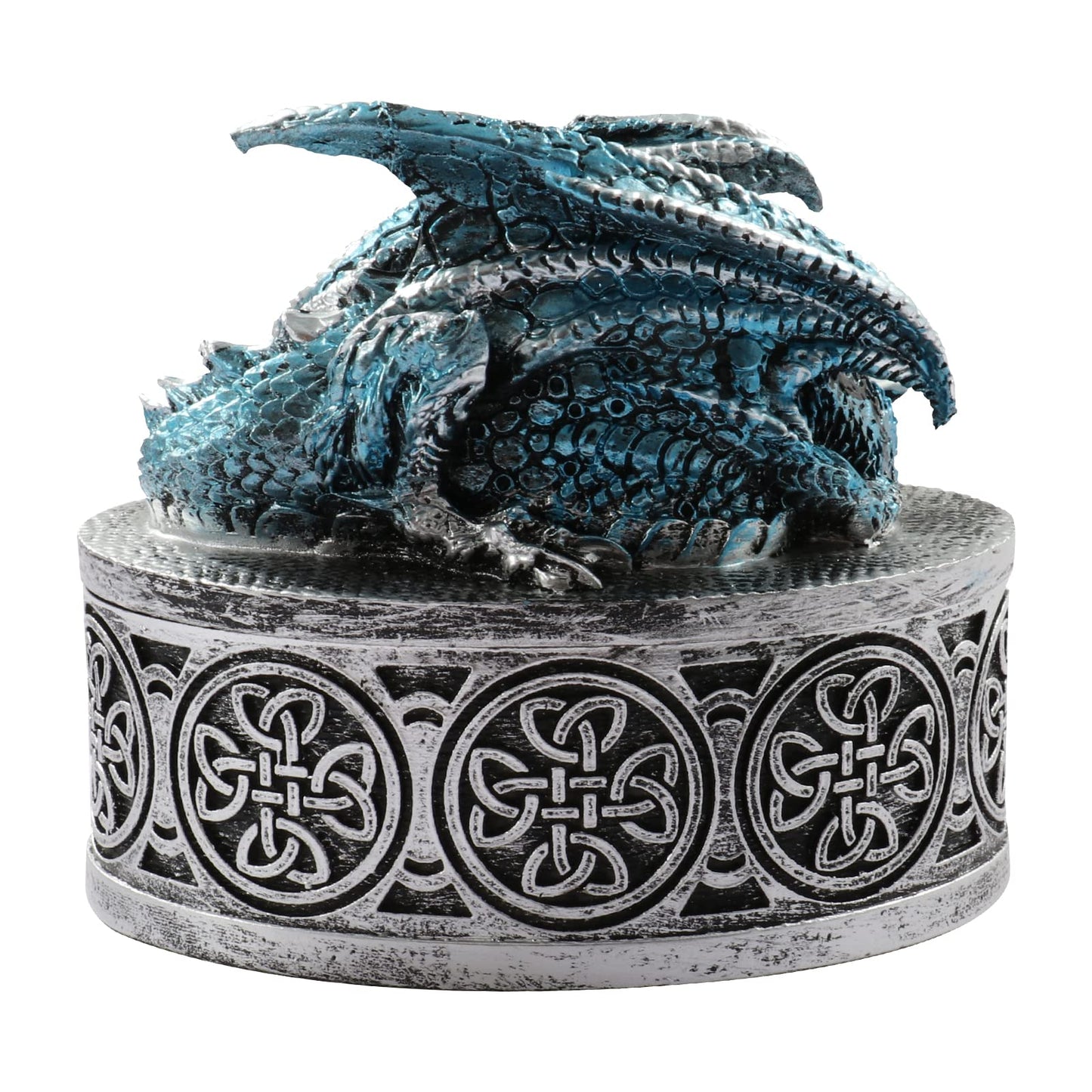 DDFE Unique New Dragon Pattern DND Dice Gift Storage Box,Great DND Gifts Giftware Box,Dungeons and Dragons RPG MTG Table Games D