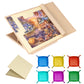 Tektalk Foldable Jigsaw Puzzle Board With 4 Angle Adjustable Bracket/Stand, Lightweight Portable Puzzle Mat Plateau With Wooden