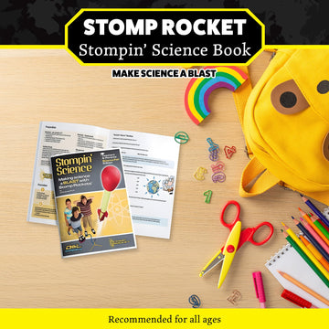 Stomp Rocket Stompin' Science Book - Use With Toys Rocket Launcher Kits For Kids - Introduction To Stem Educational Book For Boys & Girls, Fun, Interactive Outdoor Play, Learning Activity & Discovery
