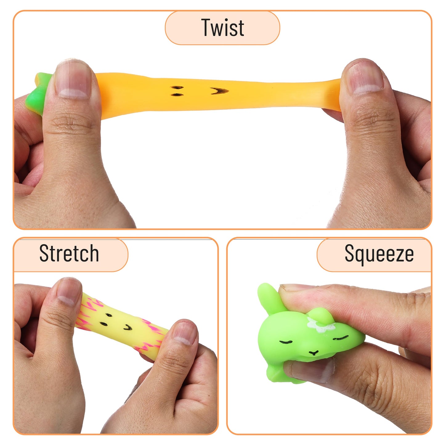 Mr. Pen- Easter Squishy Toys for Kids, 12 Pack, 12 Designs of Easter Squishies for Kids