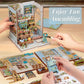 Book Nook Kit  DIY Miniature House Kits for mature-themed and Teens  Dollhouse Tiny Booknook Garden House Bookshelf  DIY Craft Gifts for Family and Friends (Anna's Blue Blossom)